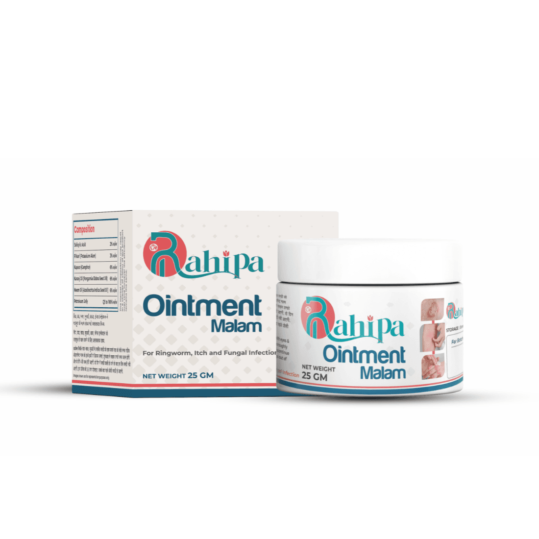 RAHIPA Ayurvedic Anti fungal Malam -  - for Ringworm, itching, Eczema ,Burn Mark, Foot Care & Skin Infection, Skin Tretment, Skin Care Cream For Men And Women