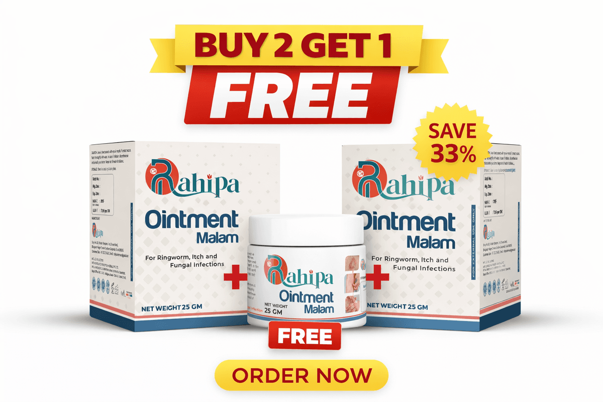 RAHIPA MALAM Dad Khaj Malam | Khujli Malam, Fungal Infection Cream, Ringworm Treatment | Ayurvedic Skin Ointment, Herbal Malam, Eczema & Skin Itching Relief (Buy 2 get 1 free)